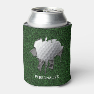 Torn Golf Ball Can Cooler