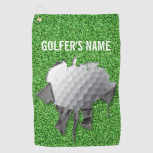 Torn Golf Ball (Customisable) Towel