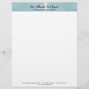 Torn paper marriage consultant family therapist customized letterhead