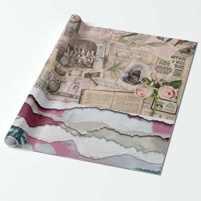  torn paper newspaper (Unrolled)