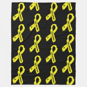 Torn Ribbon/Warrior...Endometriosis Fleece Blanket