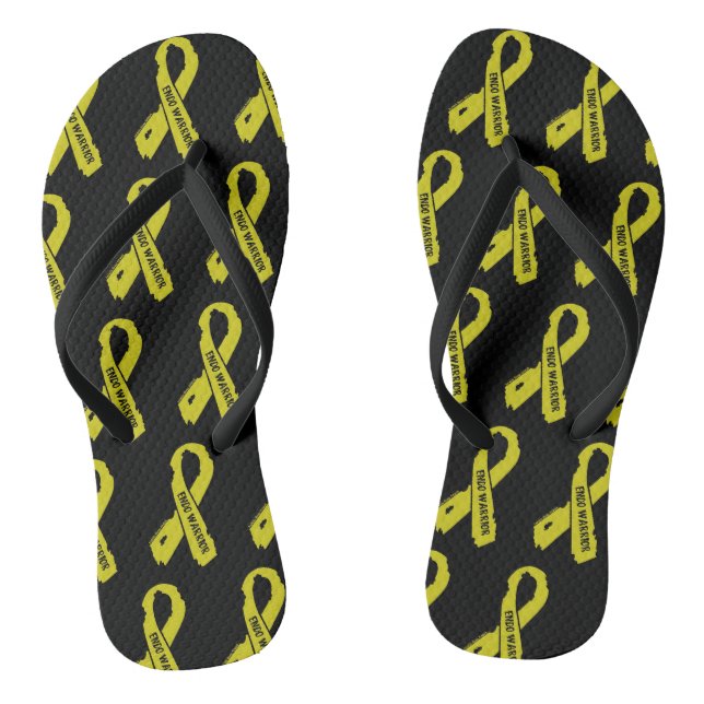 Torn Ribbon/Warrior...Endometriosis Jandals (Footbed)