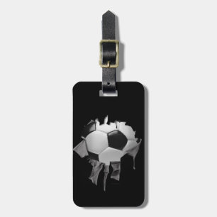 Torn Soccer Luggage Tag