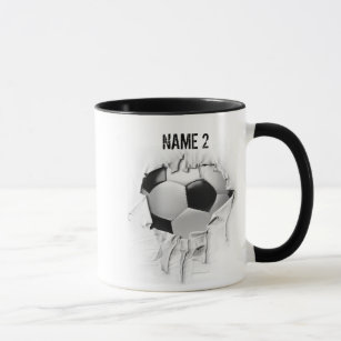 Torn Soccer Personalised Mug