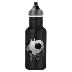 Torn Soccer Water Bottle