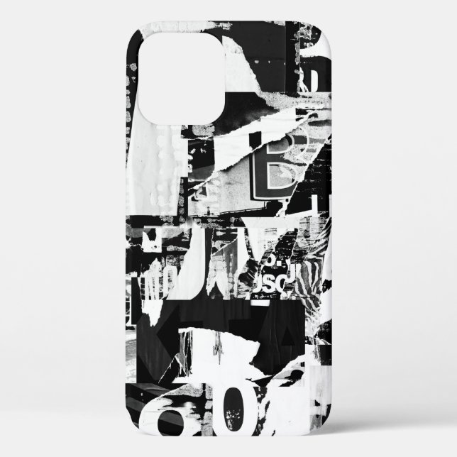 Torn street advertisement posters collage backgrou Case-Mate iPhone case (Back)