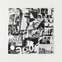 Torn street advertisement posters collage backgrou