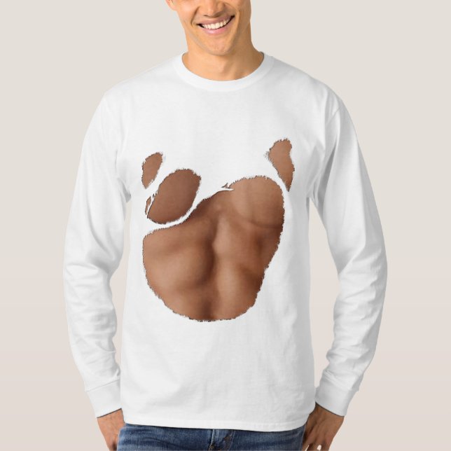 Torn T-shirt With Fake Abs (Medium Skin) (Front)