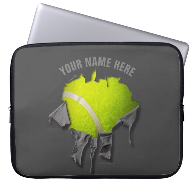 Torn Tennis Laptop Sleeve (Front)