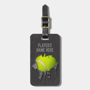 Torn Tennis (Personalised) Luggage Tag