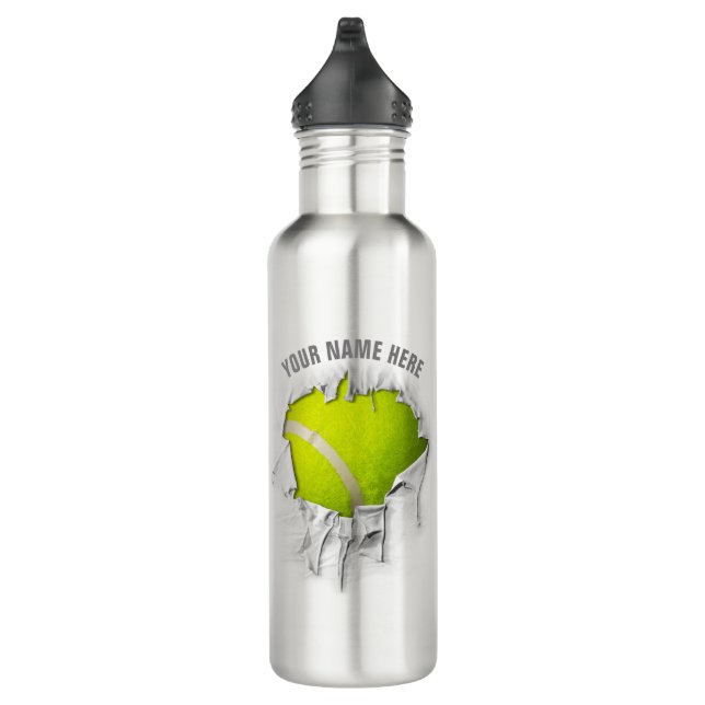 Torn Tennis Stainless Steel Water Bottle (Right)