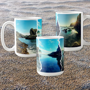 Torn Tryptich Tasman View Bone China Mug