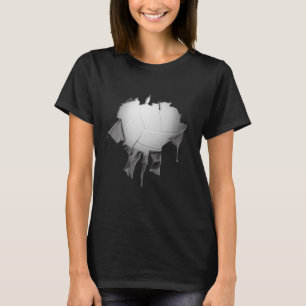 Torn Volleyball Dark T-Shirt