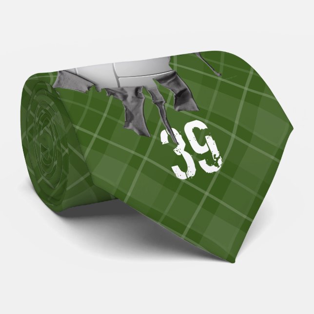 Torn Volleyball (personalised) Neck Tie (Rolled)