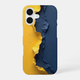 Torn Yellow and Blue _ iphone case