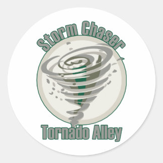 Tornado Alley Classic Round Sticker