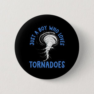 Tornado Birthday Boy Storm Chaser Boys Kids Weathe 6 Cm Round Badge