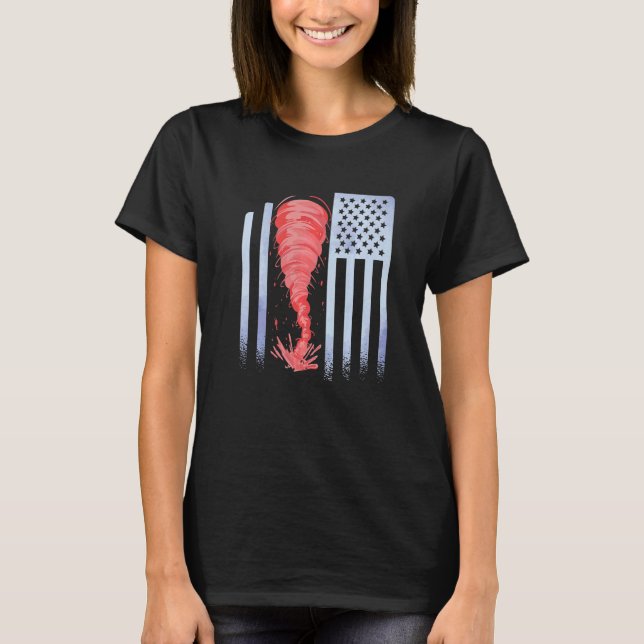 Tornado FAN Chaser Weather   T-Shirt (Front)