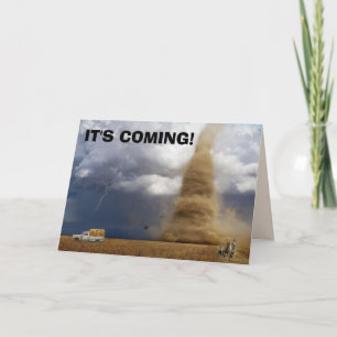 TORNADO FUNNY BIRTHDAY CARDS