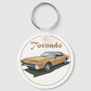 Tornado Gold Key Ring