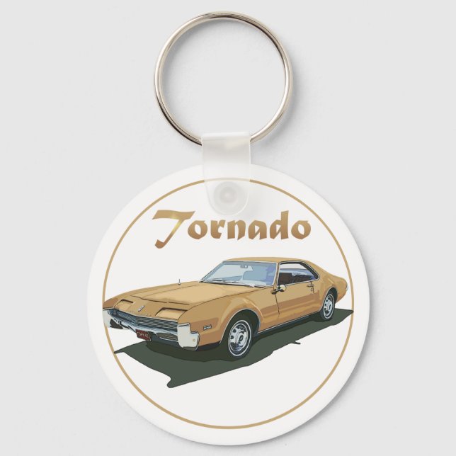 Tornado Gold Key Ring (Front)