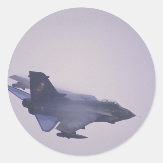 Tornado GRI, RAF bomber Classic Round Sticker (Front)