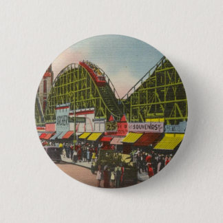 Tornado Roller Coaster - Coney Island NY /The Bobs 6 Cm Round Badge