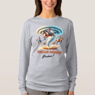 Tornado Roundup Cowgirls T-Shirt - Rodeo, Western,