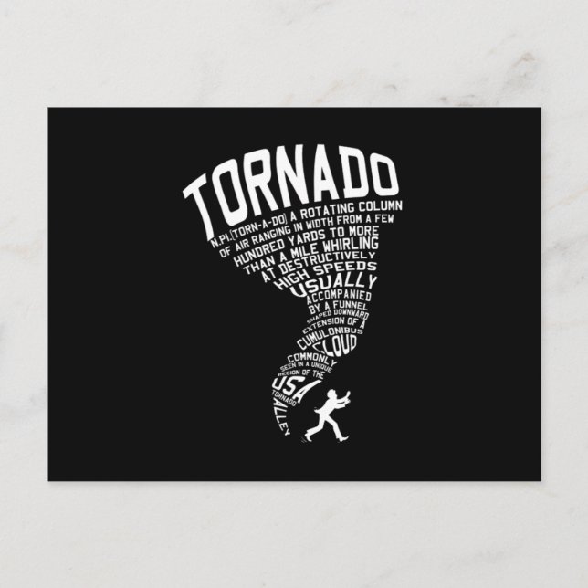 Tornado Storm Chaser Hurricane Wind Weather Gift Postcard (Front)