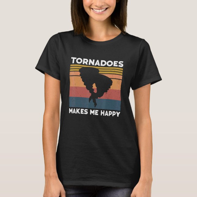 Tornado Storm Hurricane Weather Meteorologist Torn T-Shirt (Front)