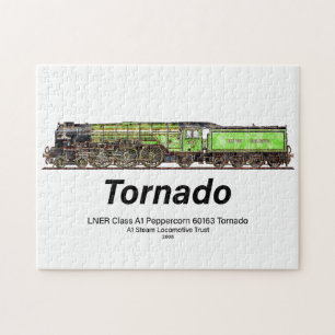 Tornado Vintage Steam Train English Locomotive  Jigsaw Puzzle