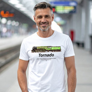 Tornado Vintage Steam Train English Locomotive T-Shirt