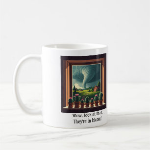 Tornado window sill cactus mug