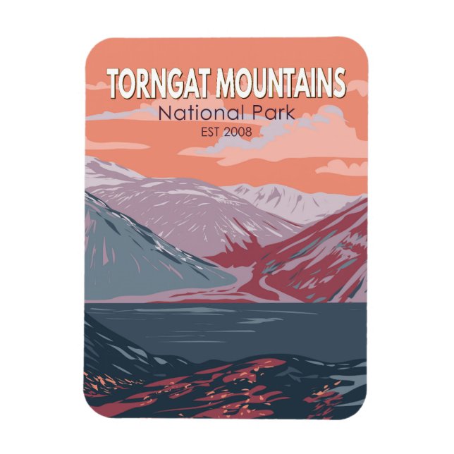 Torngat Mountains National Park Canada Vintage Magnet (Vertical)