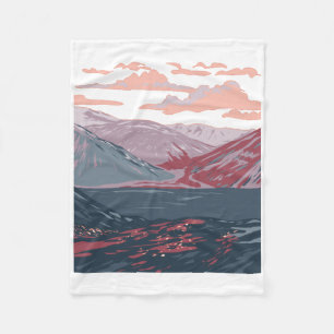 Torngat Mountains National Park Sticker Fleece Blanket