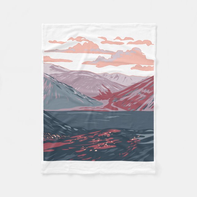 Torngat Mountains National Park Sticker  Fleece Blanket (Front)