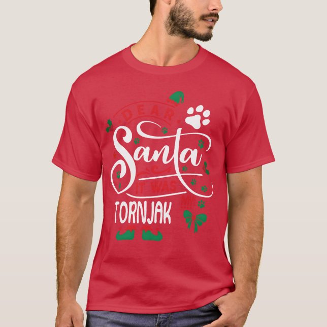 Tornjak Dog Christmas Dog breed family boy T-Shirt (Front)