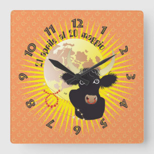 Toro 21 aple al 20 maggio Orologio Square Wall Clock