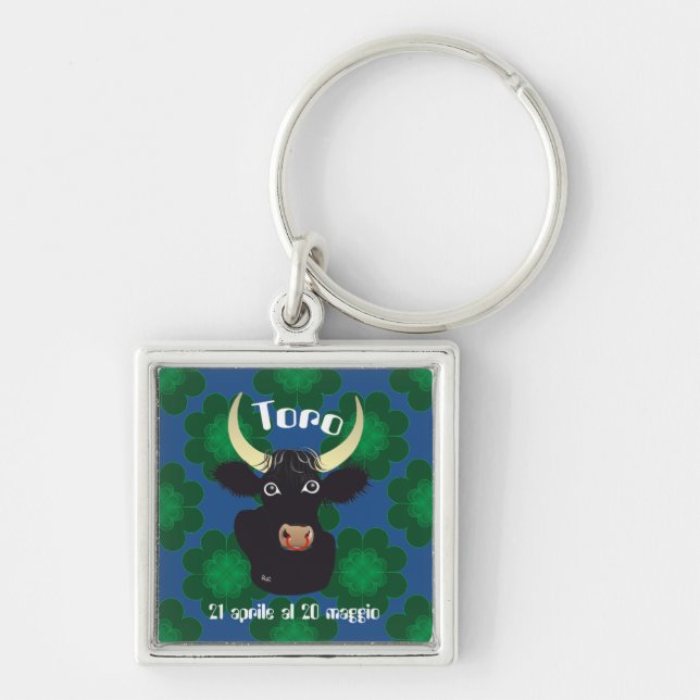 Toro 21 aprile al 20 maggio Portachiavi Key Ring (Front)