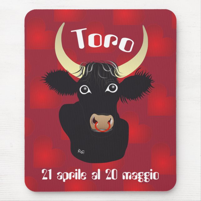 Toro 21 aprile al 20 maggio Tappetini per mouse Pad (Front)