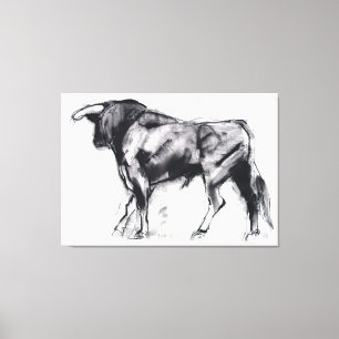 Toro Azul study Canvas Print