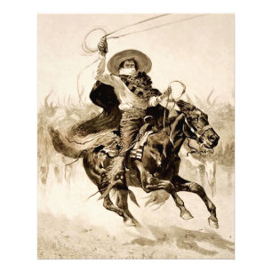 “Toro Toro” A Vaquero Roping a Steer Photo Print