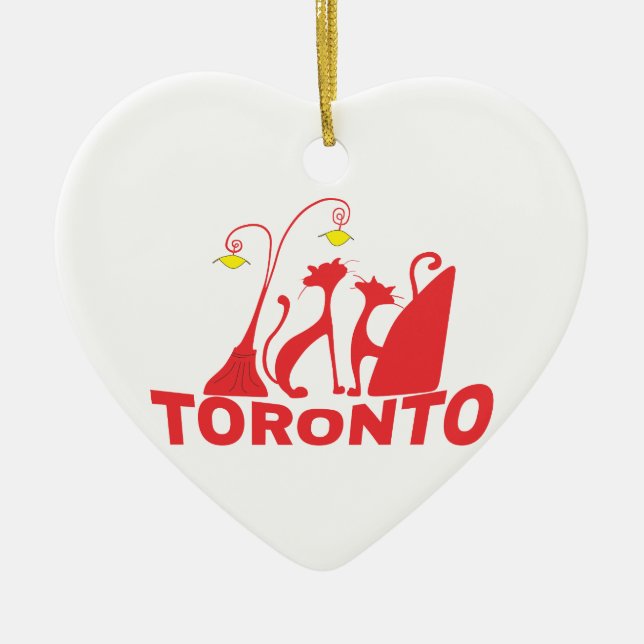 Toronto 1 ceramic tree decoration (Front)