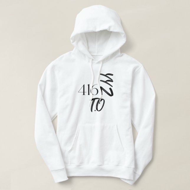 Toronto 416 Canada  Hoodie (Design Front)