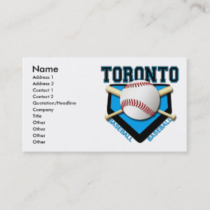 TORONTO BASEBALL BUSINESS CARDS