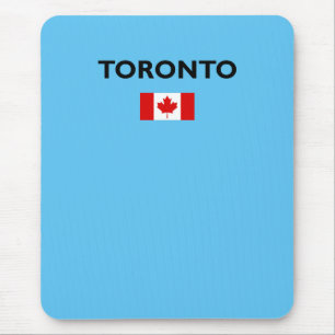 Toronto Canada Canadian Flag Light-Colour Mouse Pad