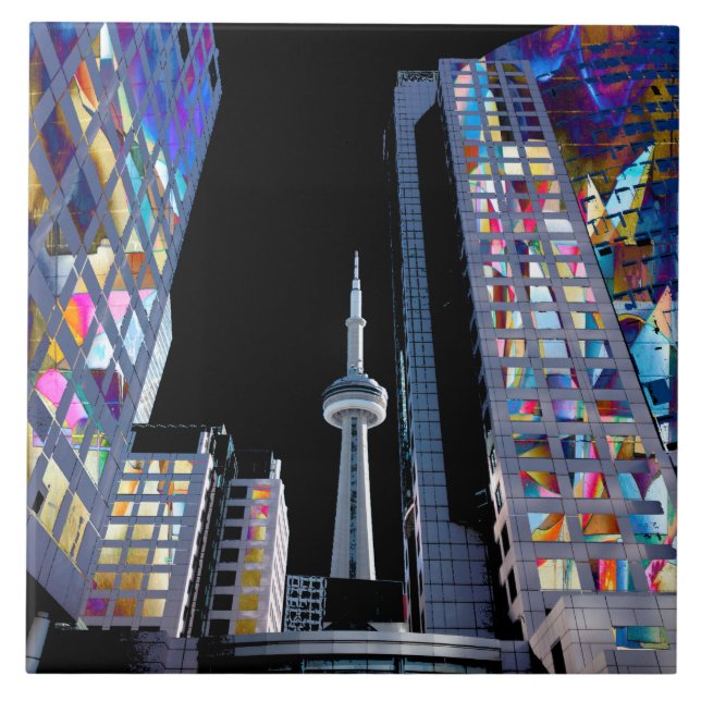 Toronto, Canada in graffiti Tile (Front)