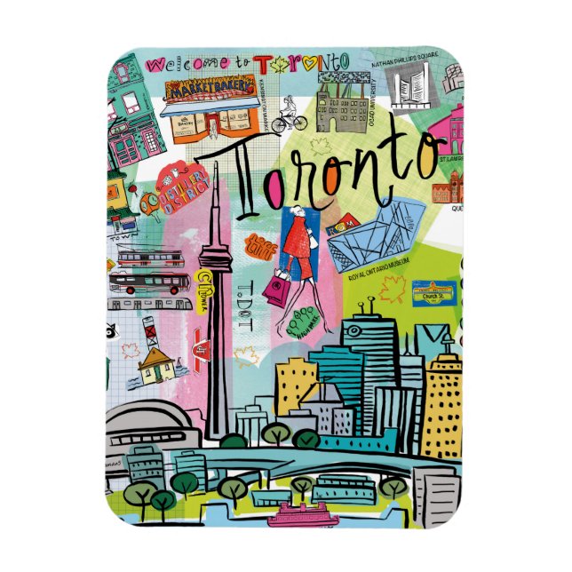 Toronto, Canada Magnet (Vertical)