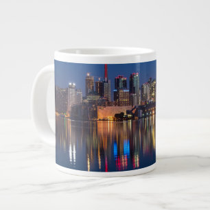 Toronto Canada night cityscape Large Coffee Mug