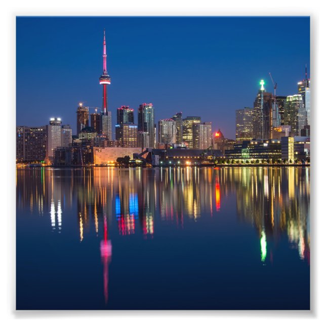 Toronto Canada night cityscape Photo Print (Front)
